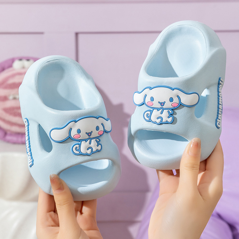 Sanrio New Children's Slippers Girl and Boy Cartoon Summer Soft Bottom Non-Slip Indoor Home Bath Slippers