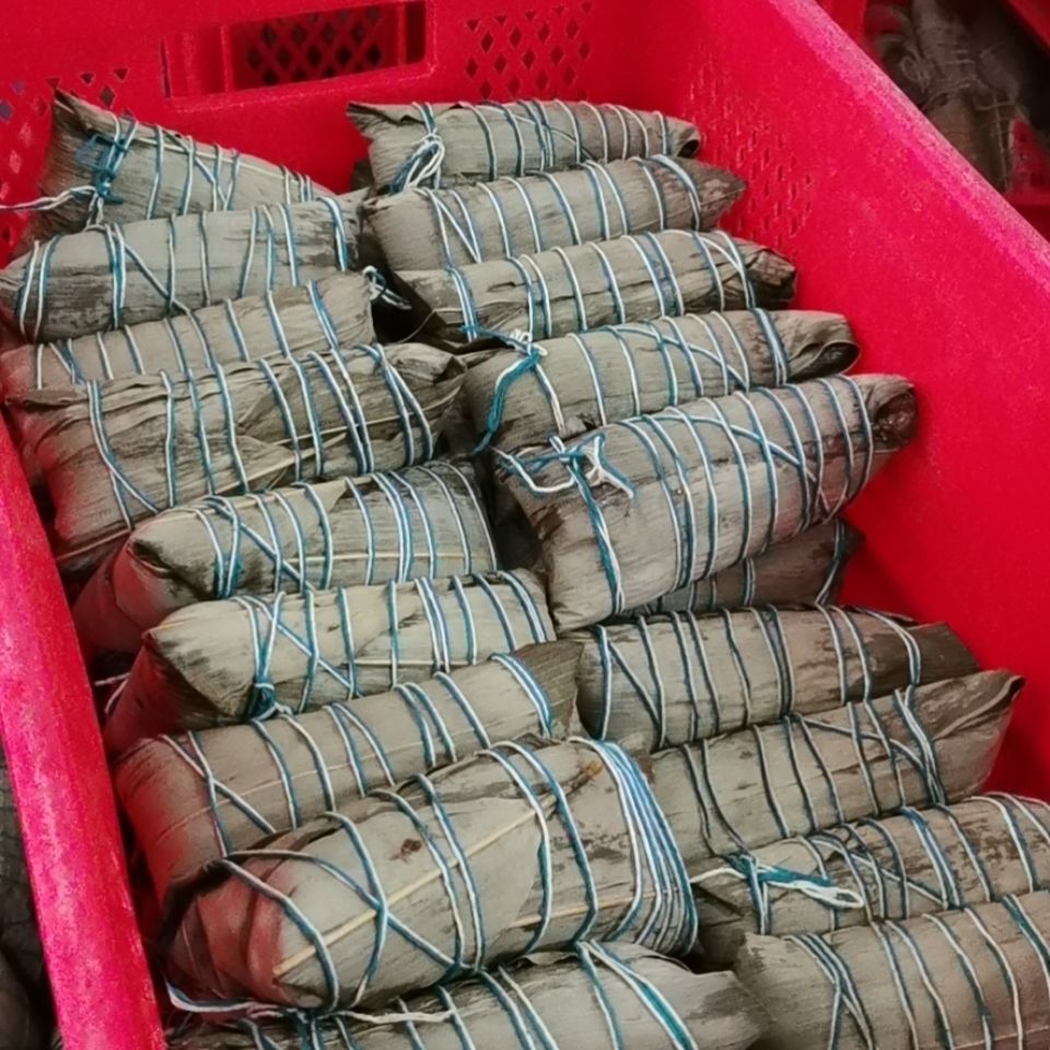 【肥肉粽8个】湖州国芳新鲜现做散装纯肥肉粽子