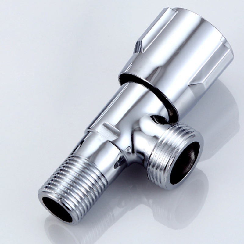 黄铜6分冷热三角阀热水器一进一出八字阀门开关家用马新款水龙头