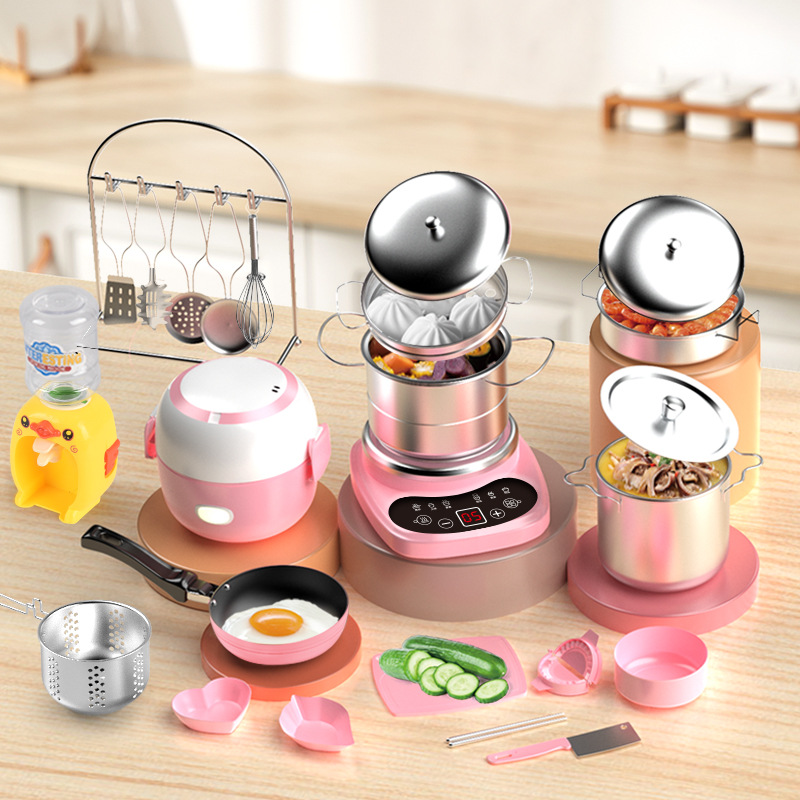 儿童可做饭迷你小厨房真煮全套真实版套装厨具女孩生日礼物玩具