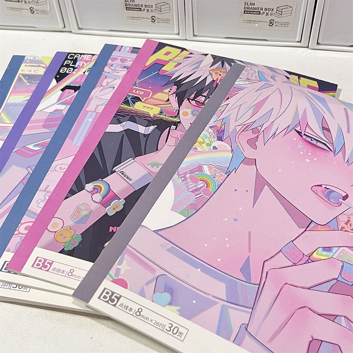 时光代理人动漫周边笔记本插画系列b5横线胶装本不漏墨学生记事本