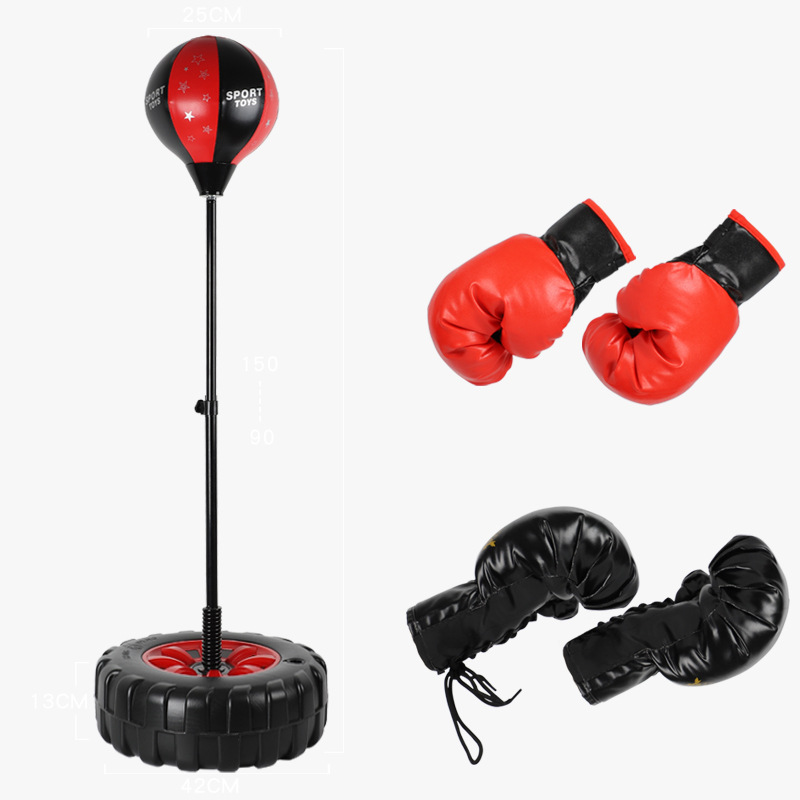 儿童拳击沙袋健身手套立式小孩器材沙包套装立式家用训练散打室内