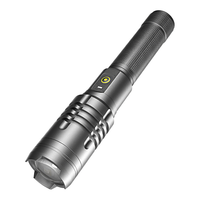 锐豹led强光手电小p50户外工厂直销充电家用白激光灯多功能手电筒