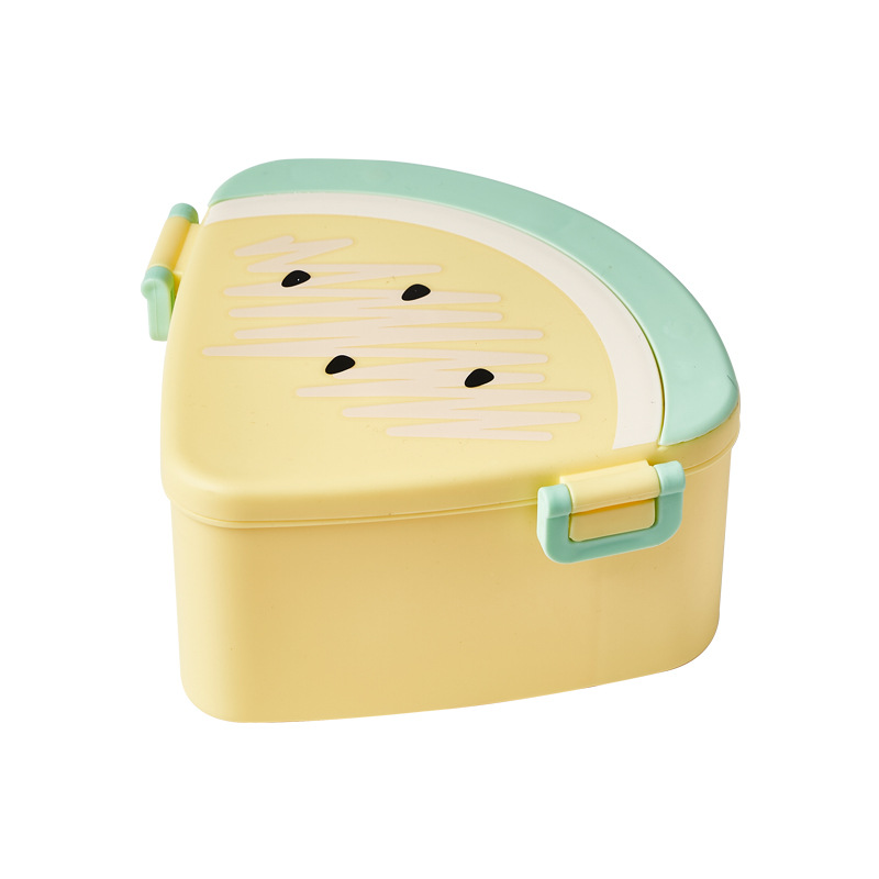 Girl's Heart Lunch Box Children's Cartoon Lunch Box Candy Snack Nut Storage Box Lunch Box Microwaveable Heating Cross