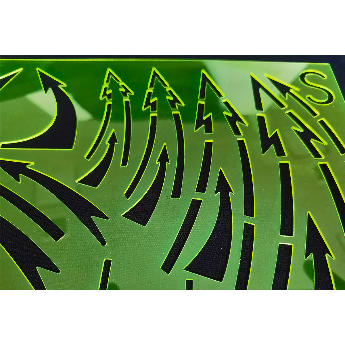 兵行全箭头尺地形地域进攻箭标尺双线箭标尺指挥尺箭头尺标图工具