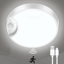 LED智能人体感应吸顶灯楼道过道走廊玄关室内灯跨境节能圆形灯饰