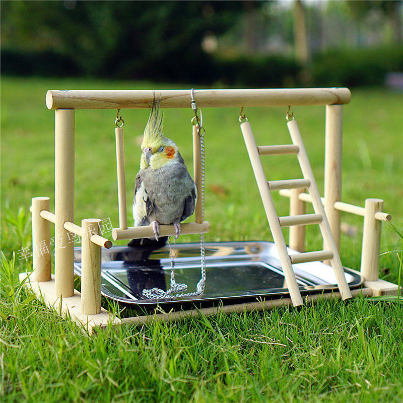 鹦鹉站架实木磨砂鸟用游乐场站玄风八哥虎皮牡丹独立饲养手养鸟