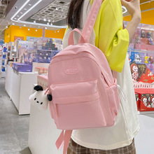 跨境热卖学生书包女韩版时尚简约初高中校园双肩包大容量电脑背包