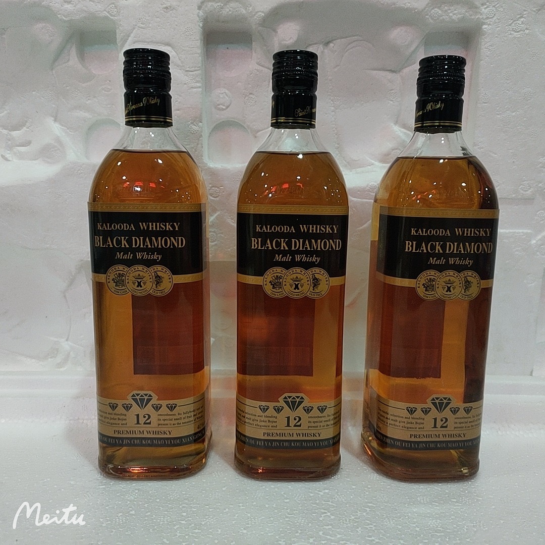卡鲁达黑钻威士忌12年洋酒700ml*12瓶40度洋酒整箱ktv酒吧夜场酒