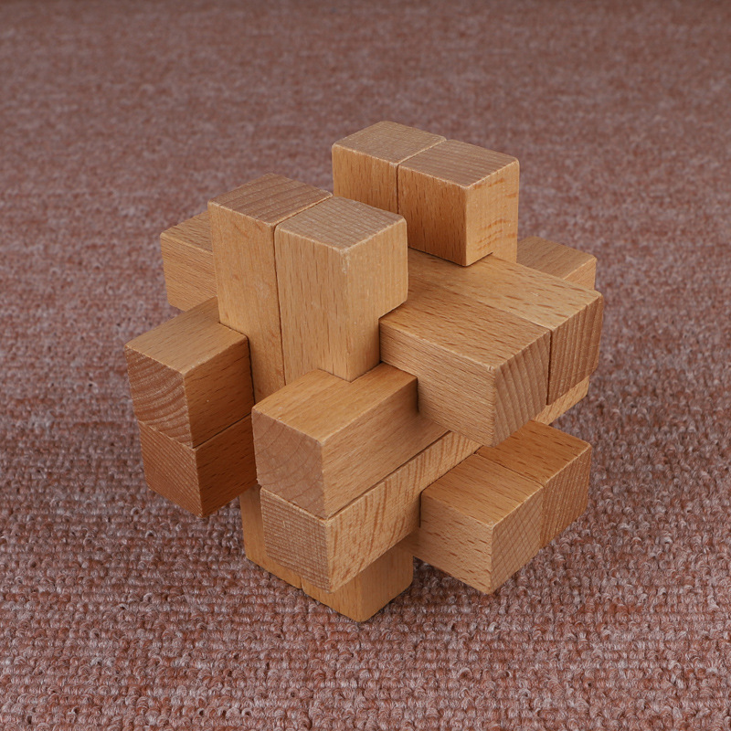 大号10cm取宝鲁班锁孔明木制儿童古典益成人智力拆装玩具解锁榫卯