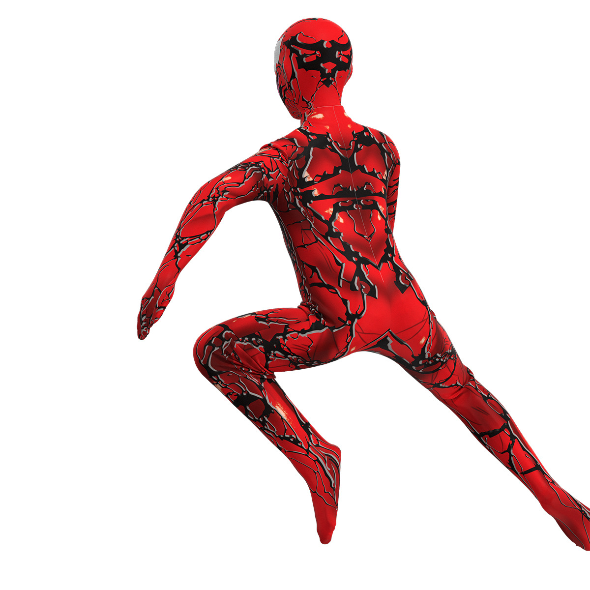 新款万圣节服装cos毒液2红色毒液连体衣紧身衣蜘蛛侠英雄服演出服