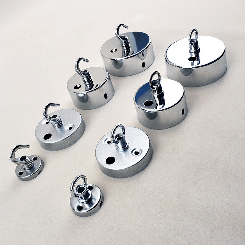 灯笼挂钩吊灯五金配件 阳台灯笼灯具挂钩固定圆型吸顶盘吊钩吊环