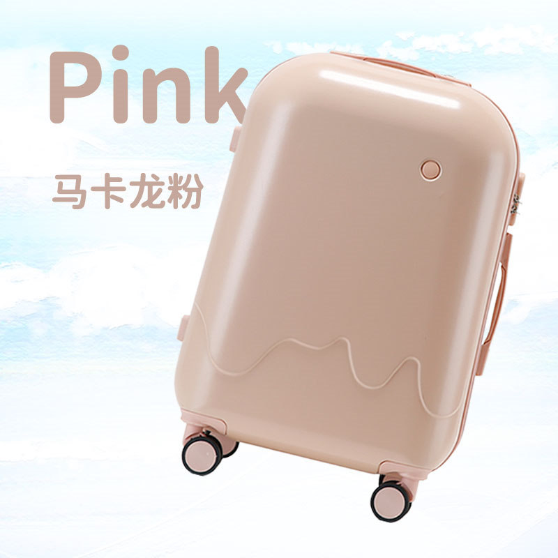 New Ice Cream Trolley Case Lightweight Female Fresh Student 20-Inch Suitcase Male 24-Inch Universal Wheel Luggage Fashion