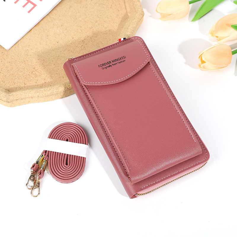 New Large Capacity Mobile Phone Bag Small One Shoulder Crossbody Zipper Bag Multi-Functional Long Clutch Women's Wallet Wholesale