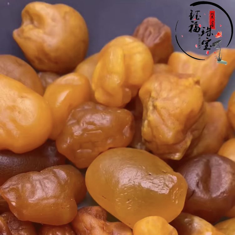 天然琥珀蜜蜡海漂籽料原石裸石波罗的海蜜蜡原石厂家直批
