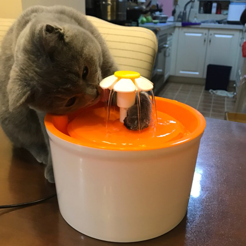 猫咪饮水机器宠物狗狗喂水器自动循环流动喷泉静音小花饮水机滤芯