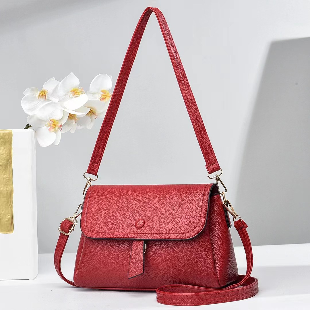 New Women's Bag Retro Portable Messenger Bag Small Square Bag Women's Small Bag Special-Interest Design All-Match Shoulder Bag Manufacturer Women's Bag