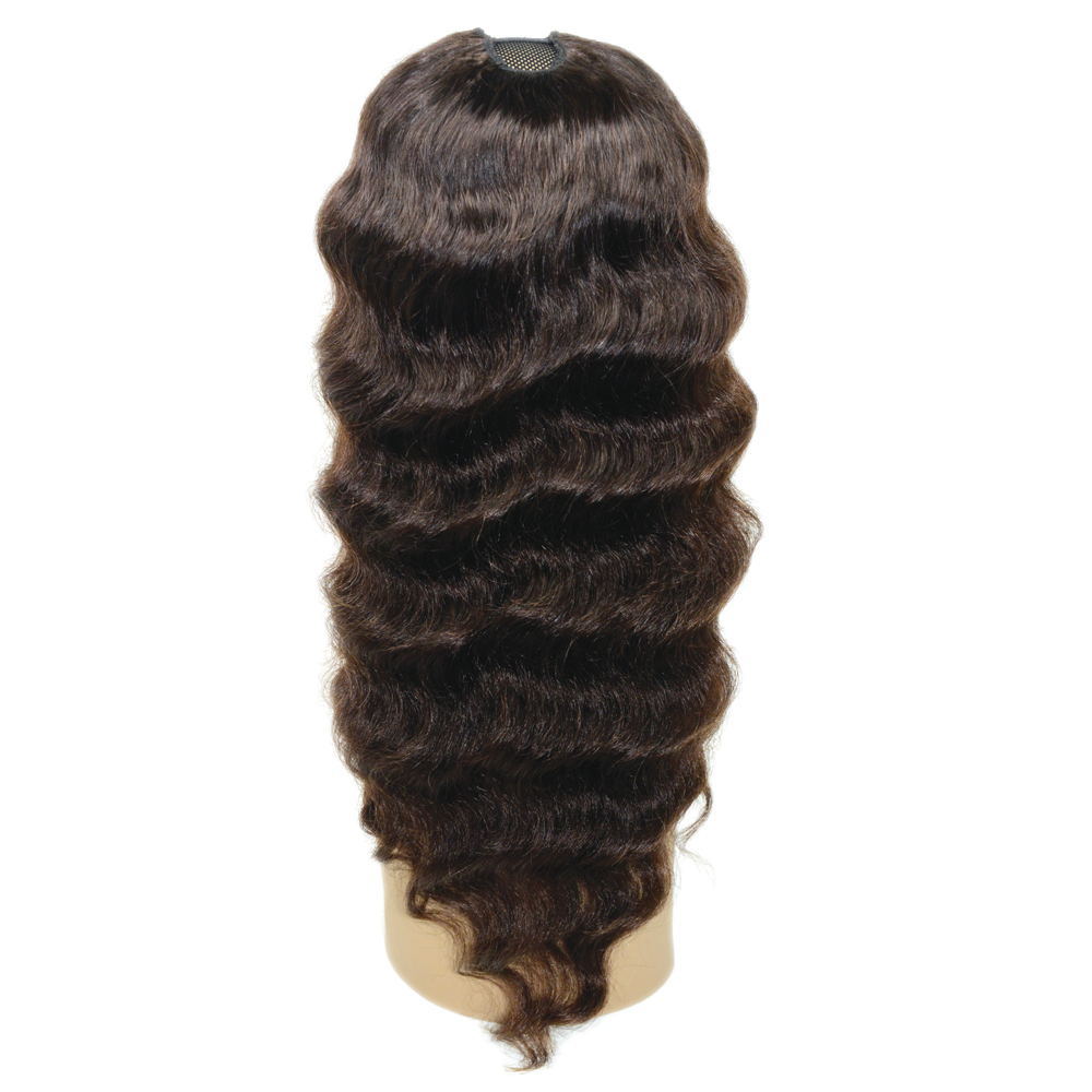 Wig Human Hair Yama Hot Sale Loose Wave Black Curly Hair Mechanism Head Cover Factory Direct Supply