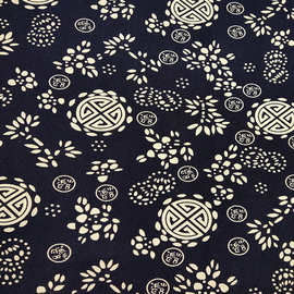 青花瓷中国风印花老粗布棉布酒缸盖布桌布颈椎枕艾灸坐垫包袱布