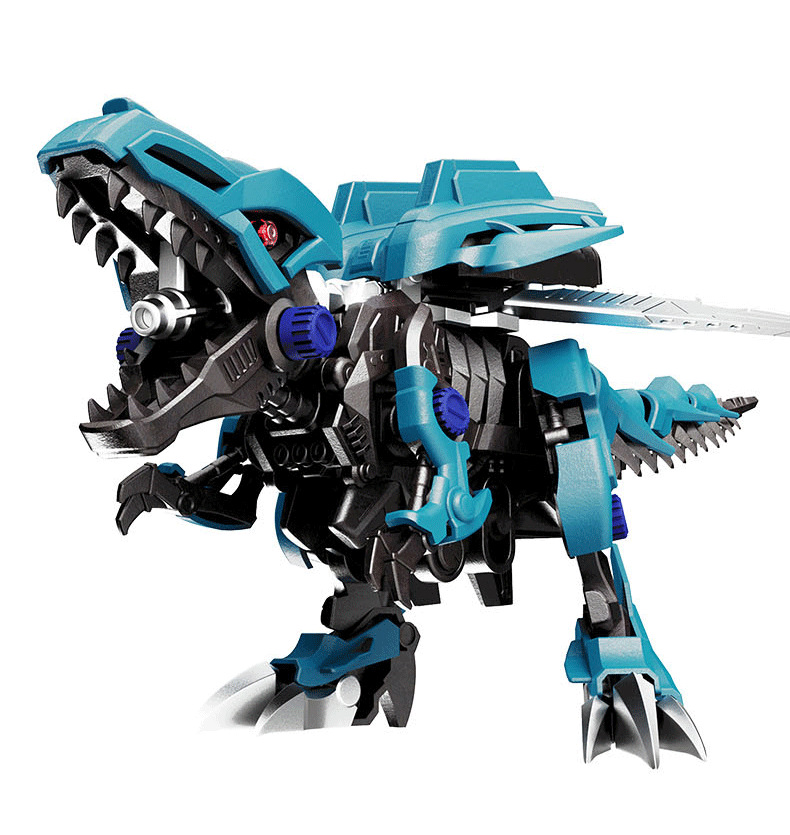 仿真恐龙拼装电动组装会走喷雾霸王龙可动关节儿童积木动物 模型