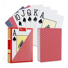 777德州扑克牌专用606 高级大字体PVC宽牌梭哈斗地主塑料扑克牌