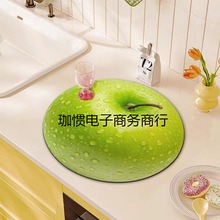 厨房台面硅藻泥沥水垫水碗盘吧台垫餐桌垫隔热酒吧茶台吸水杯垫