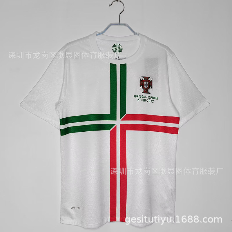 足球服世界杯菲戈葡萄牙队球衣football jersey主场