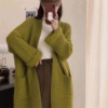 tender Korean coat Hollow Twist 2022 Autumn and winter new pattern Hepburn Solid senior knitting Cardigan