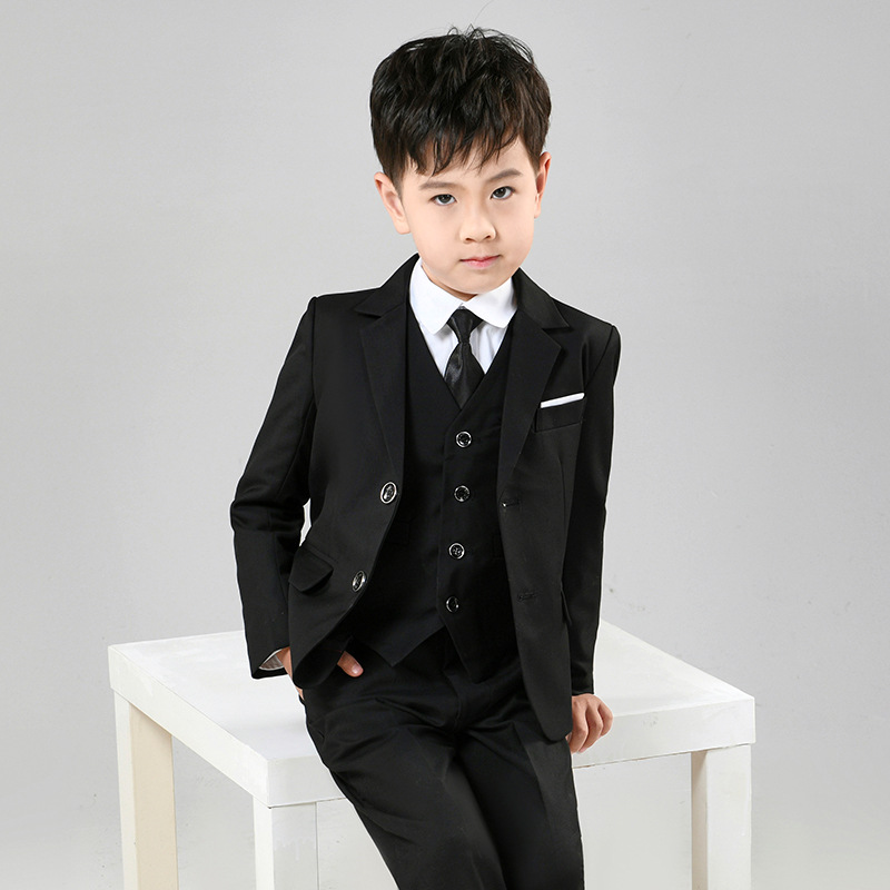 儿童西服套装男童小西装小学生钢琴演出服大童表演花童礼服一件代
