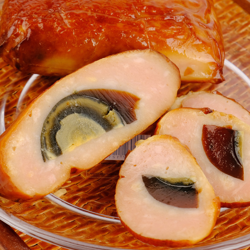 松花鸡腿肠东北皮蛋肠哈尔滨香肠特产即食卤味下酒菜小吃熟食