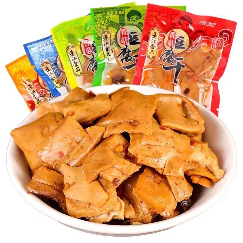 阿蓬江香菇豆腐干 休闲零食500g散装小吃嫩豆干 麻辣手磨豆干批发