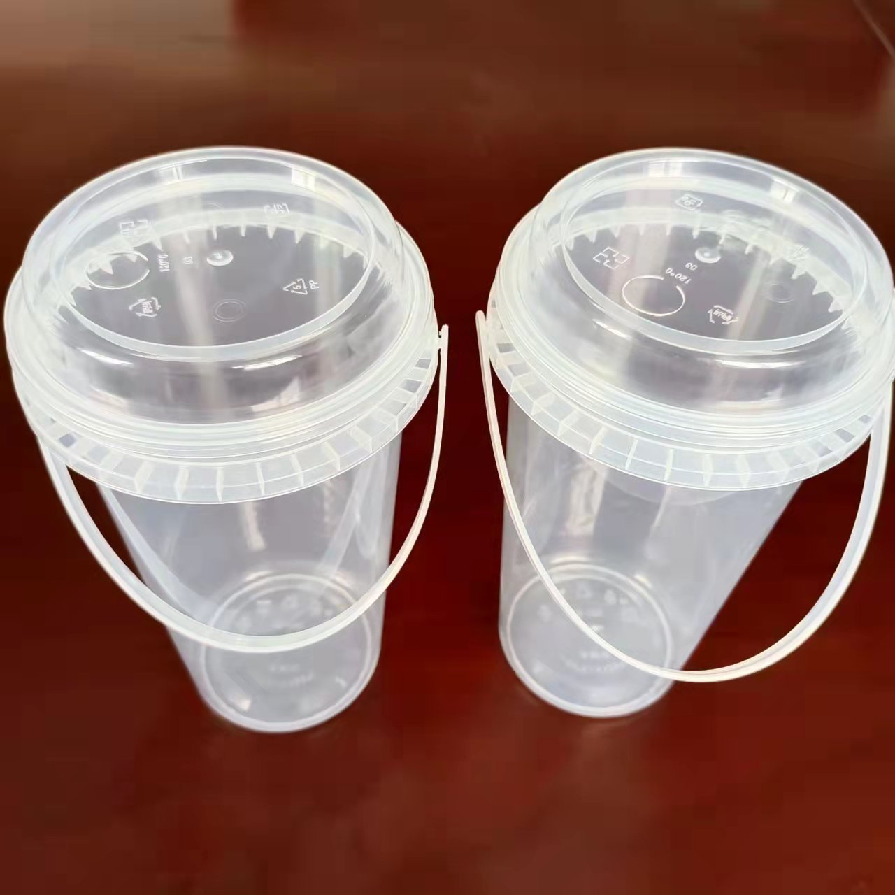 一次性手提奶茶冰粉水果茶桶1000ml大容量大桶网红杯子霸王桶1升