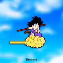 eone反光车贴七龙珠可爱小悟空筋斗云飞行室内外玻璃漆面防水贴纸