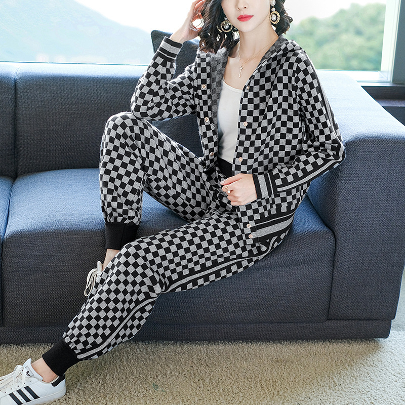 女装濮院中年妈妈装秋冬季运动服套装女2022新款休闲时尚两件套卫