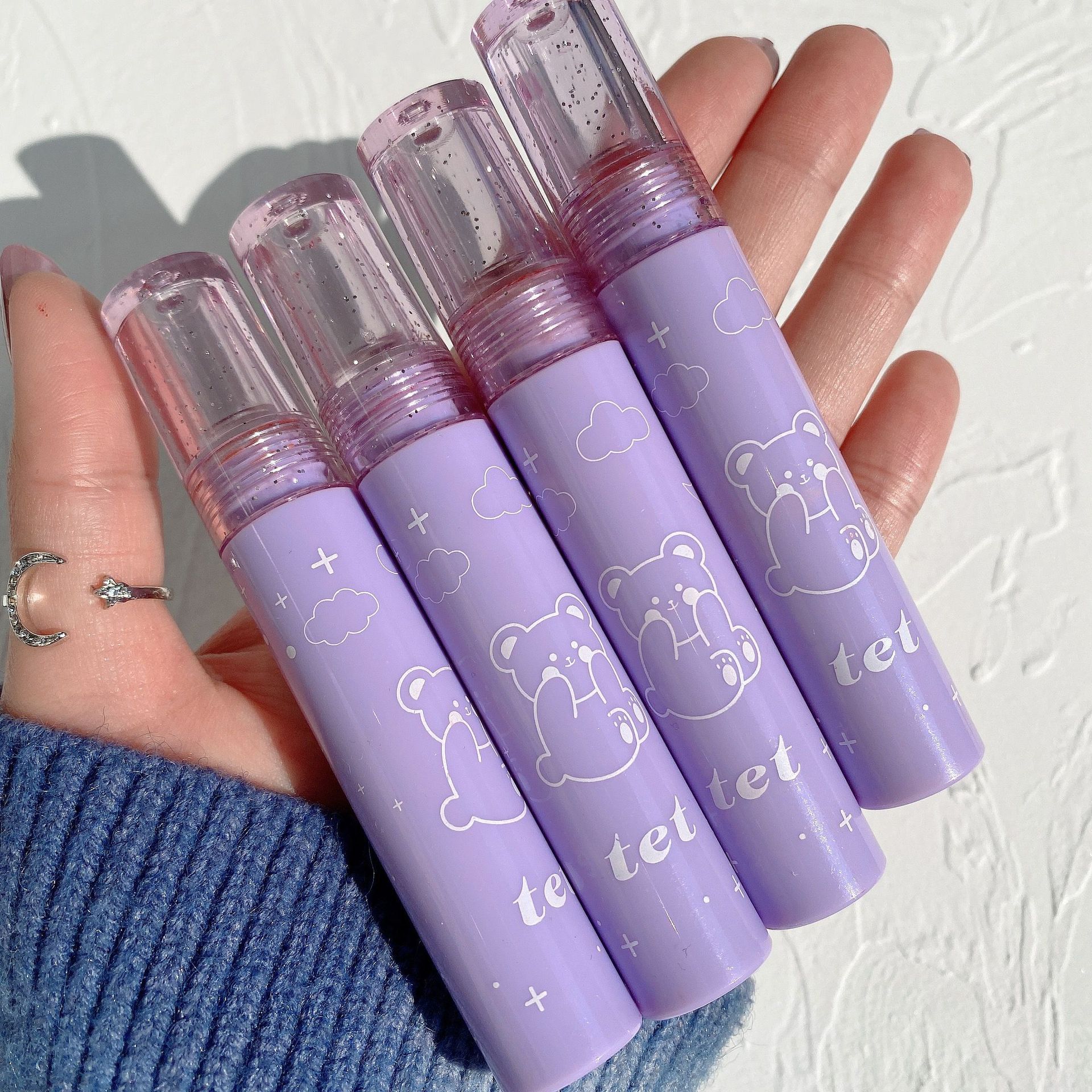 tet可爱熊丝绒柔情唇釉哑光雾面口红持久不掉色平价学生党素颜