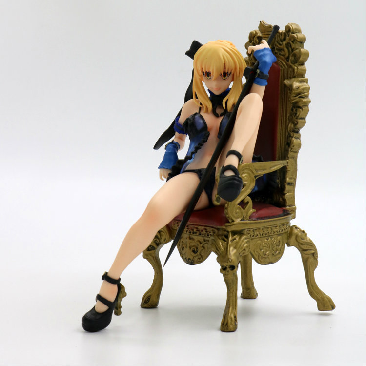 命运fate/stay night 黑塞巴 saber alter 王座睡衣 盒装手办公