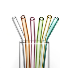 厂家直供玻璃弯吸管玻璃吸管杯子吸管高硼硅玻璃吸管可批发