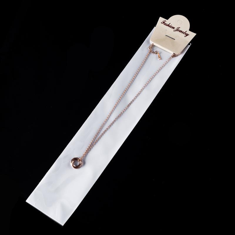 9包邮现货批发珠光膜白色项链手链包装袋 加厚opp透明平口袋