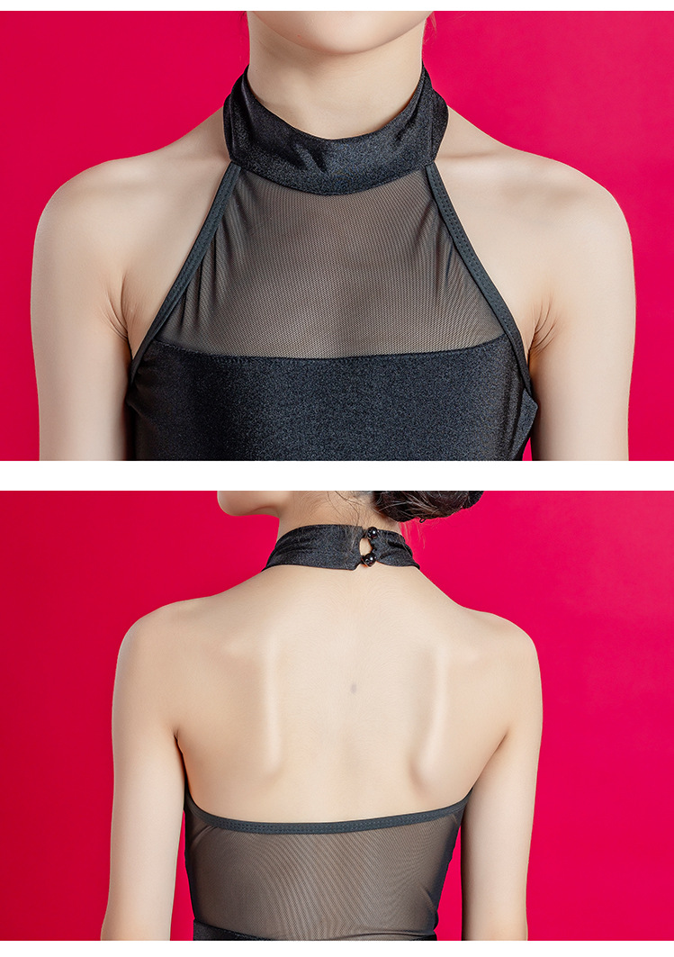 舞米娅夏季新品拉丁舞裙儿童女练功服训练服少儿拉丁表演演出服装