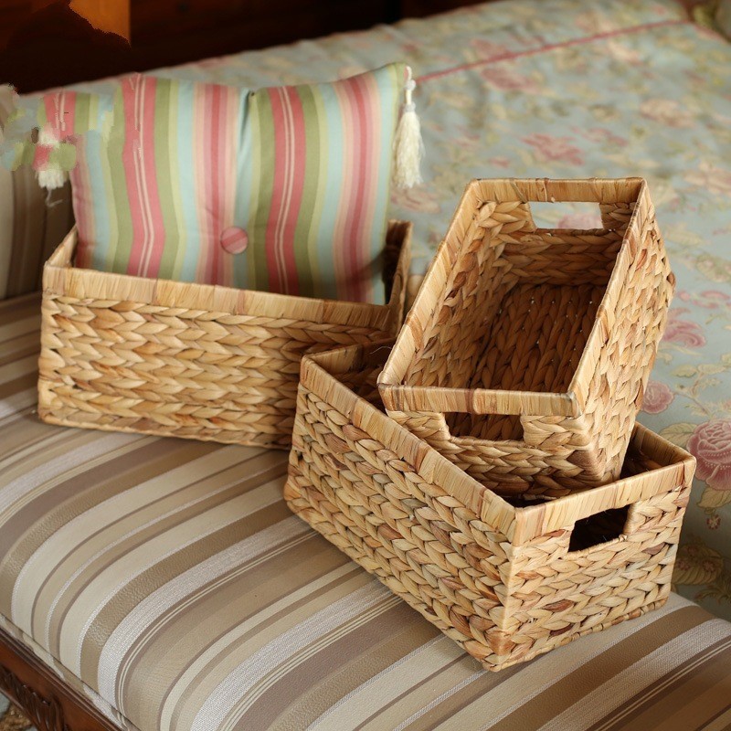 草编脏衣服收纳筐北欧藤编脏衣篮脏杂物玩具收纳篮床边放衣服篓子