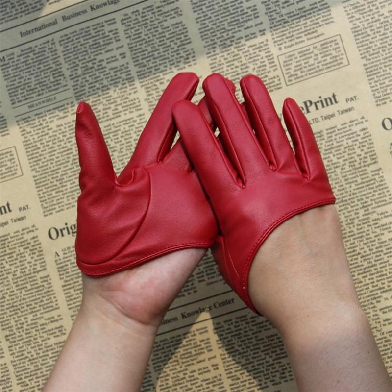 半掌手套机能手套机能手套个性亚文化手套女士跳舞手套ds皮手套跨