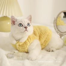 猫咪衣服冬季保暖宠物小猫布偶英短银渐层猫猫马甲拜年冬天防掉毛