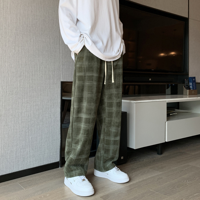 男士韩版灯芯纹裤