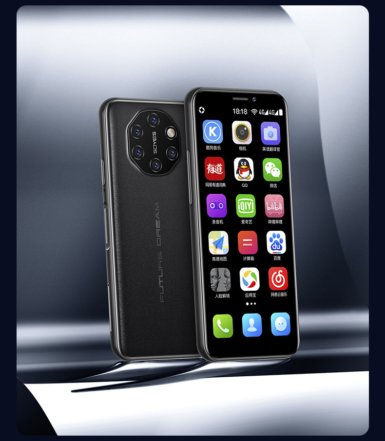 跨境热卖 索野 s10i新款全网通4g小屏智能网红超薄学生迷你手机