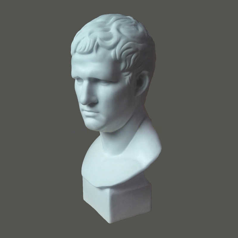 58cm树脂仿石膏阿格里巴石膏像头像雕像雕塑欧式别墅酒店会所摆件