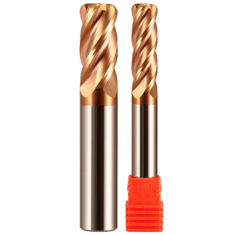 55度圆鼻铣刀硬质合金钨钢铣刀4刃r刀牛鼻刀cnc加工中心数控刀具