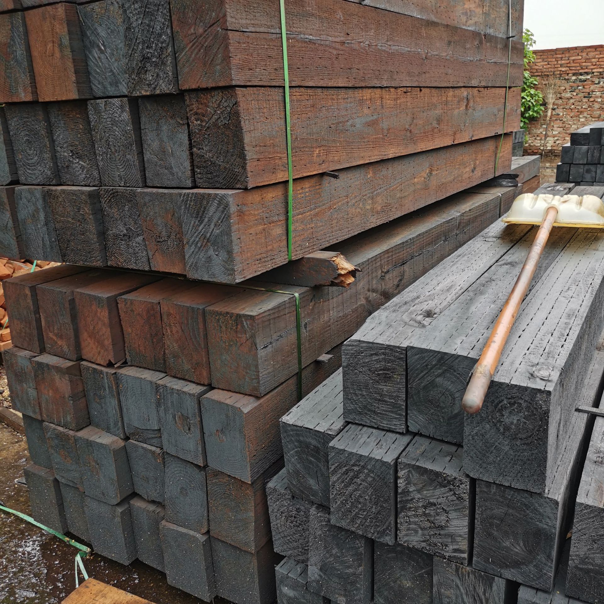 巨航供应油浸枕木 铁路枕木 美国落叶松枕木 枕木