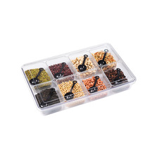 TD61冰粉配料盒小料盒专用调料盒做水果捞展示盒摆摊分格盒子工具