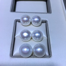 13.6/13.7mm13.4/13.5mm 13.9mm澳白珍珠对珠 面圆强光微微瑕微瑕