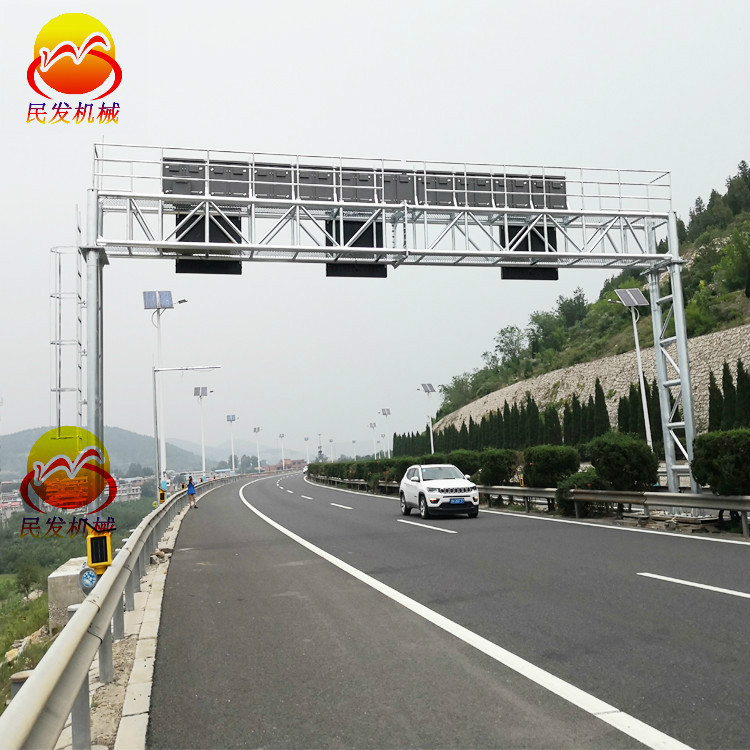 工厂交通信息龙门杆镀锌龙门架高速公路收费监控etc龙门架龙门跨